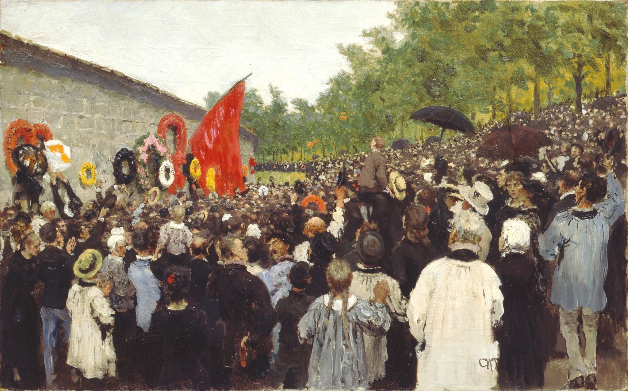 Rassemblement au Père Lachaise en mémoire des victimes de la Commune - Ilya Repin - Alpha Reproduction