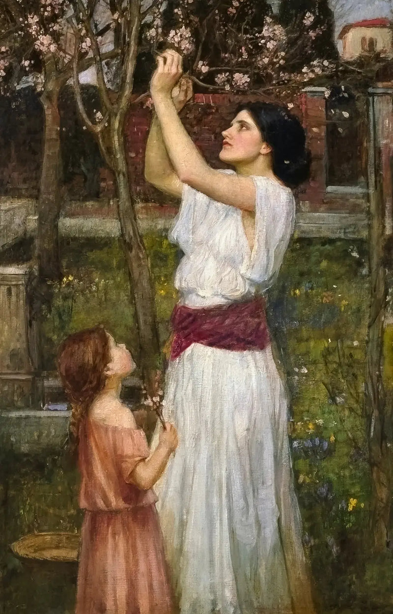 Raccogliere fiori di mandorlo - John William Waterhouse