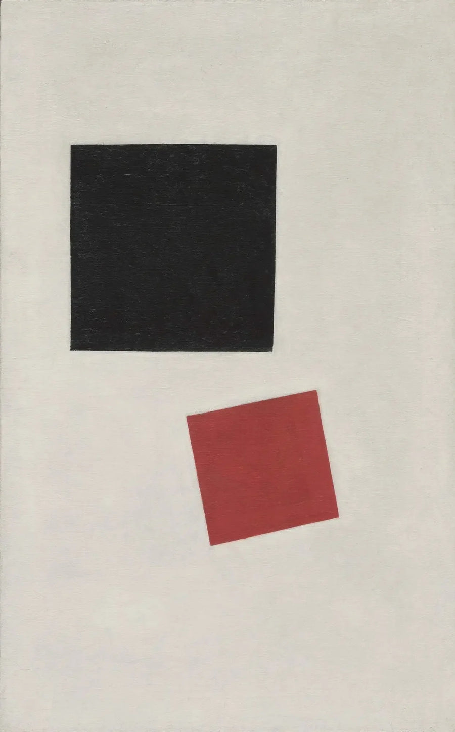 Realismo pittorico di un ragazzo con uno zaino - Masse di colori nella quarta dimensione - Kazimir Malevich