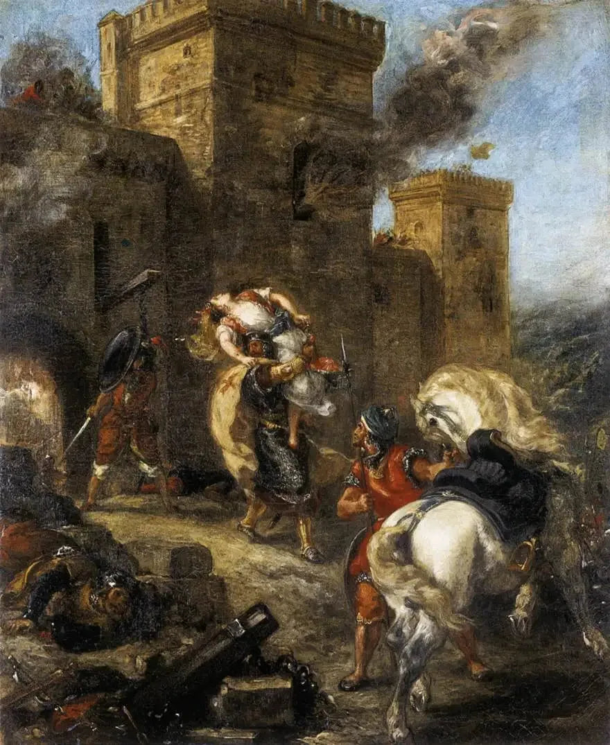 Rebecca rapita dal Templare - Eugène Delacroix