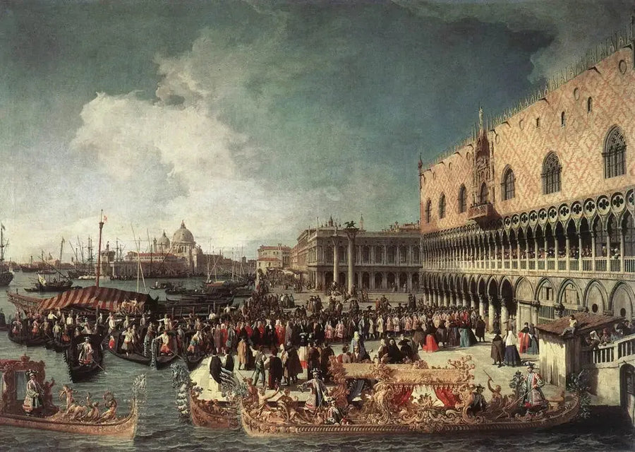 Ricevimento dell'ambasciatore al palazzo del Doge - Canaletto