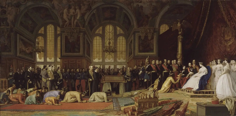 Ricevimento degli ambasciatori siamesi da parte dell'Imperatore Napoleone III al palazzo di Fontainebleau, 27 giugno 1861 - Jean-Léon Gérôme