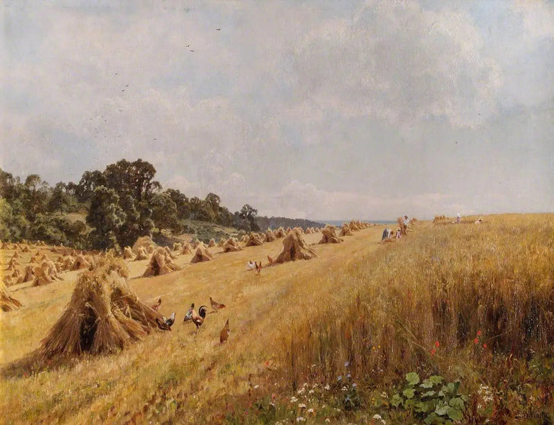 Raccolta nel campo familiare - Edward Wilkins Waite
