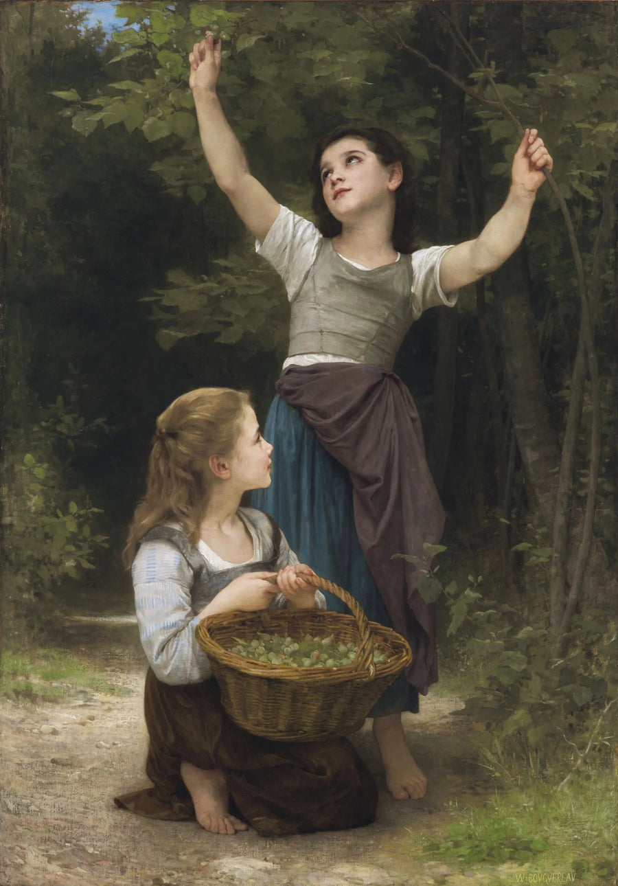 Raccolta di nocciole - Bouguereau