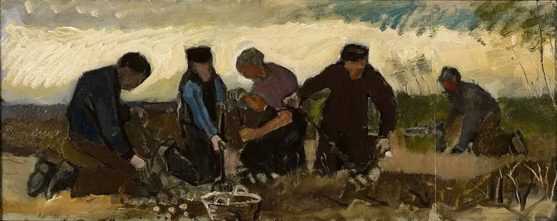 Raccolta delle patate (cinque cifre) - Vincent van Gogh