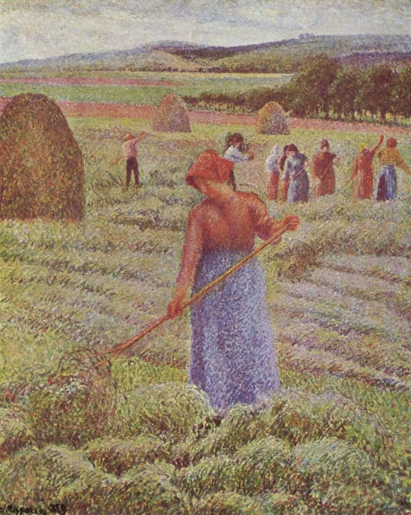 Raccolta del fieno a Eragny-sur-Epte - Camille Pissarro