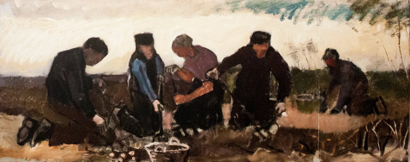 Raccolta delle patate (cinque cifre) - Vincent van Gogh