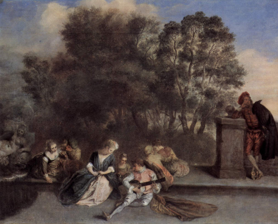 Ricreazione italiana - Antoine Watteau