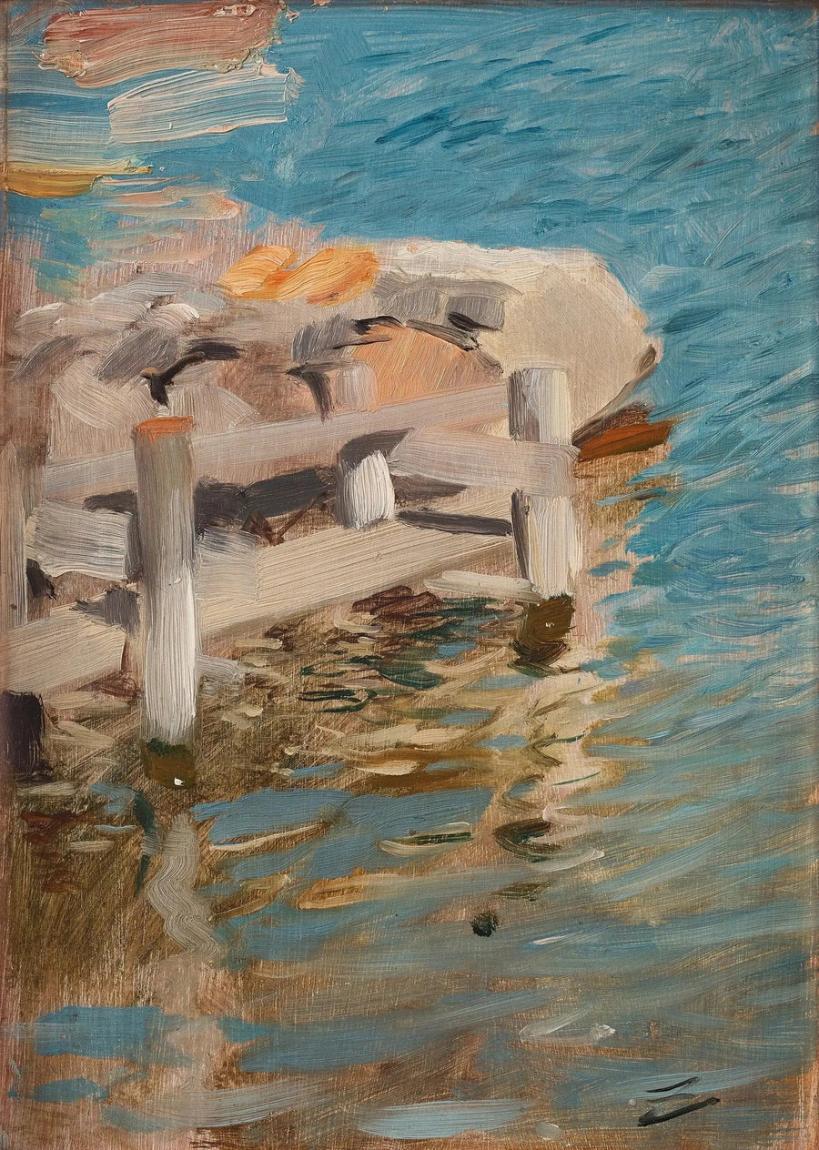 Riflessi dell'acqua su una bara di pietra - Anders Zorn