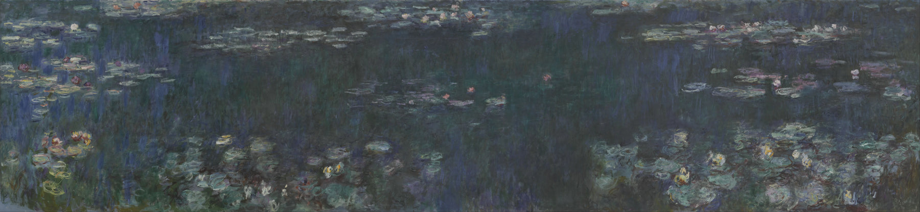 Reflets verts de Claude Monet, 1914–1926 – musée de l’Orangerie INV 20102, deux panneaux