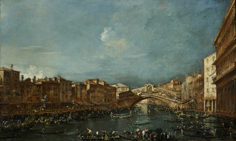Regata sul ponte di Rialto - Francesco Guardi