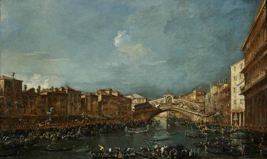 Regata sul ponte di Rialto - Francesco Guardi