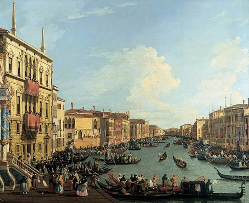 Regata sul Grande Canale, Venezia - Canaletto