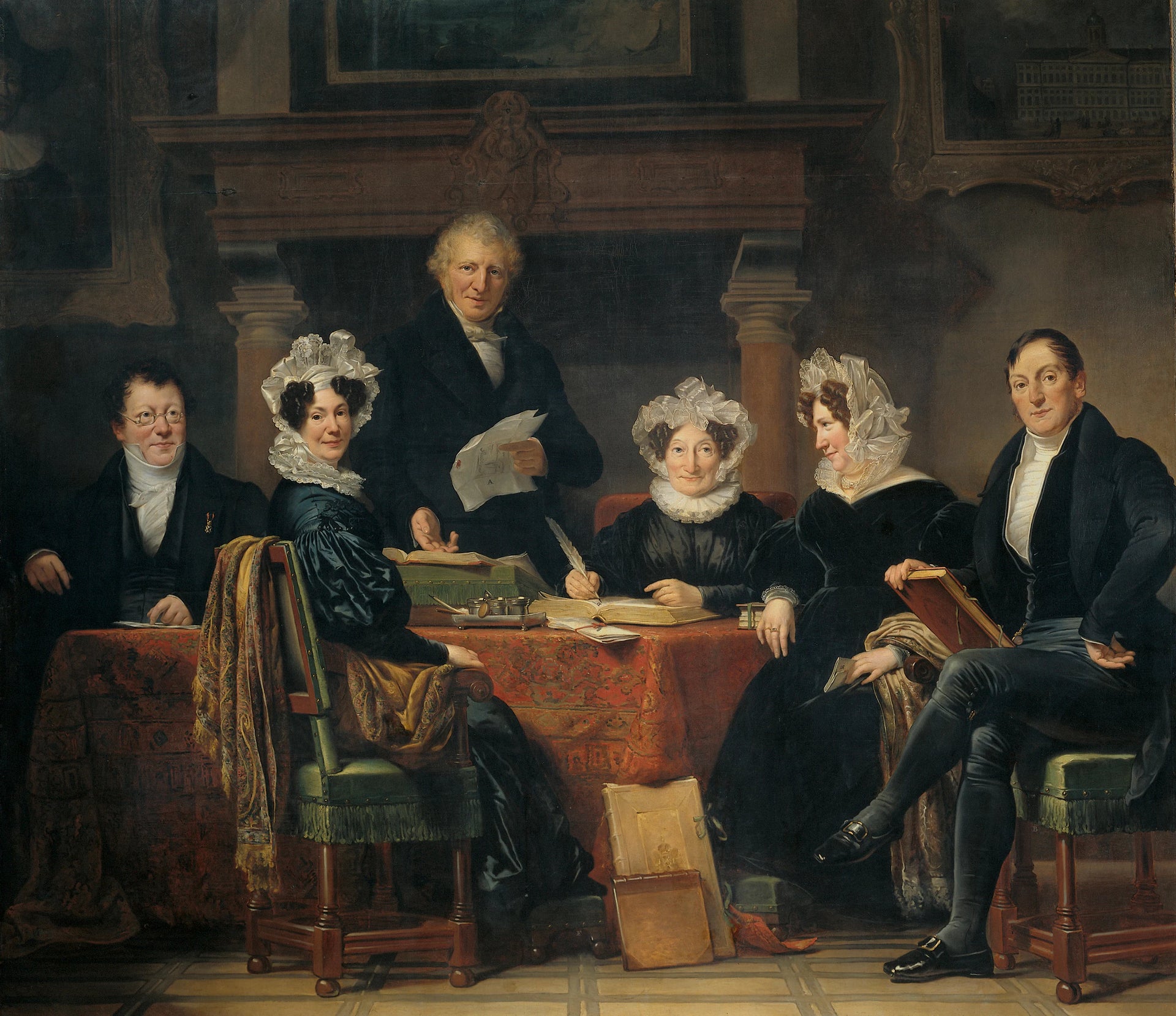 Régents et régents de la léproserie d'Amsterdam, 1834-35 - Jan Adam Kruseman