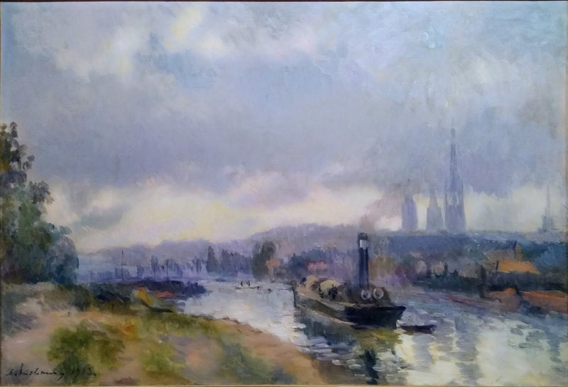 Rimorchiatori a Rouen - Albert Lebourg