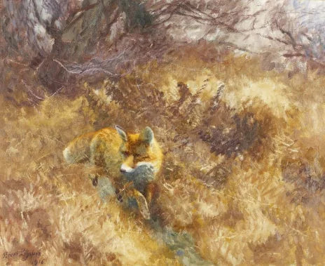 Volpe in un paesaggio autunnale - Bruno Liljefors