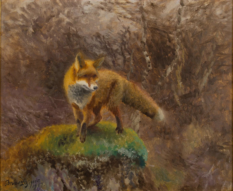 Volpe in un paesaggio autunnale - Bruno Liljefors