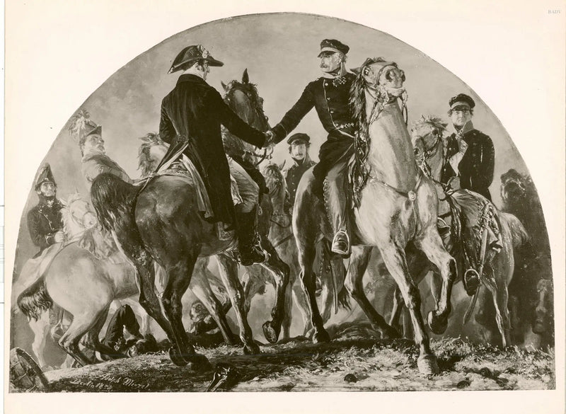 Incontro di Blücher e Wellington - Adolph von Menzel