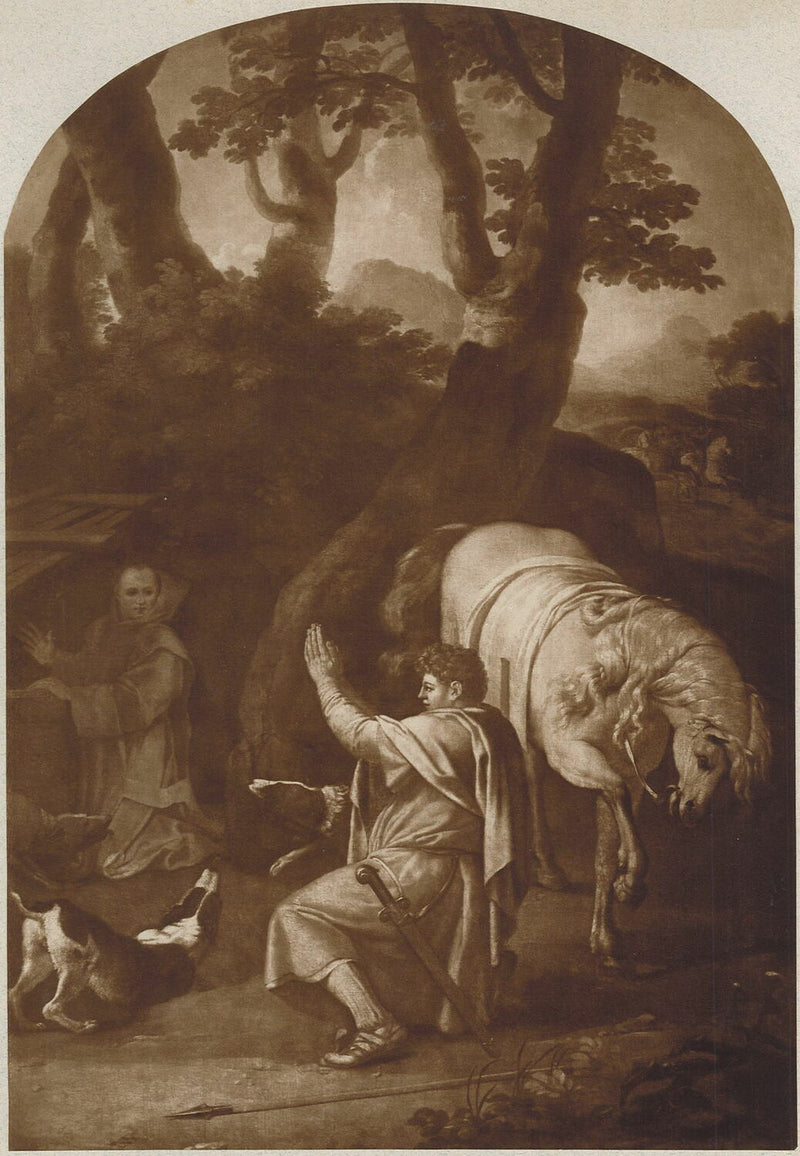 Incontro di san Bruno e del conte Ruggero di Sicilia - Eustache Le Sueur