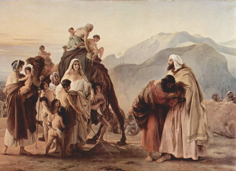 Incontro tra Esaù e Giacobbe - Francesco Hayez