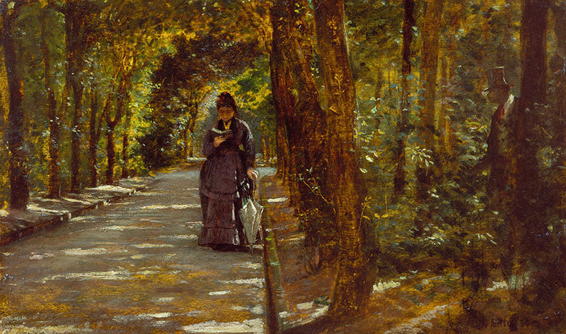 Appuntamento nella foresta di Portici - Giuseppe De Nittis