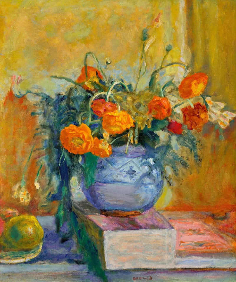 Ranuncoli nel vaso blu - Pierre Bonnard