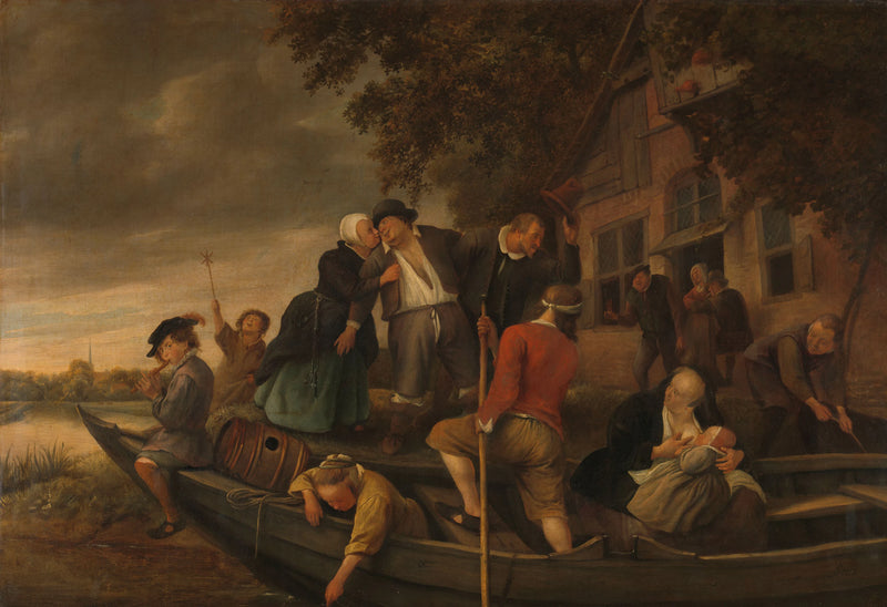 Rentrer à la maison heureux - Jan Steen