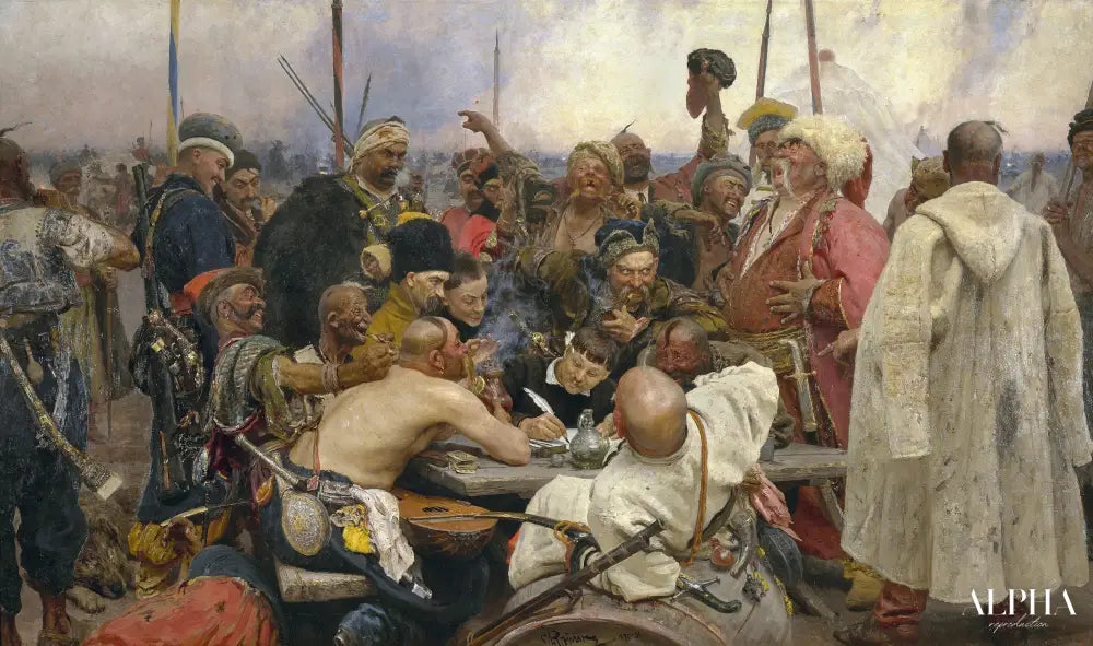 Réponse des Cosaques de Zaporozhie - Yorck - Ilya Repin - Reproductions de tableaux et peintures haut de gamme