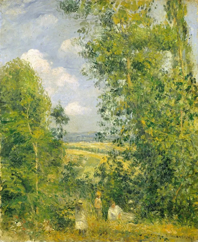 Riposo nel bosco (costa delle Gruouettes), Pontoise - Camille Pissarro