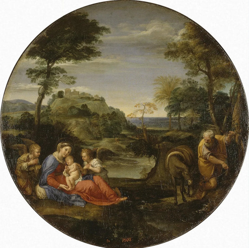 Repos pendant la fuga in Egitto - Annibale Carracci