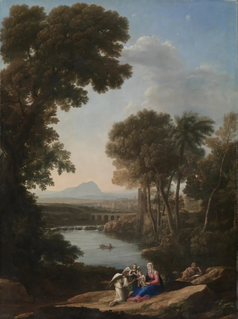 Repos pendant la fuga in Egitto - Claude Lorrain