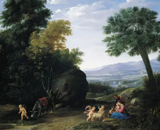 Repos pendant la fuga in Egitto - Claude Lorrain