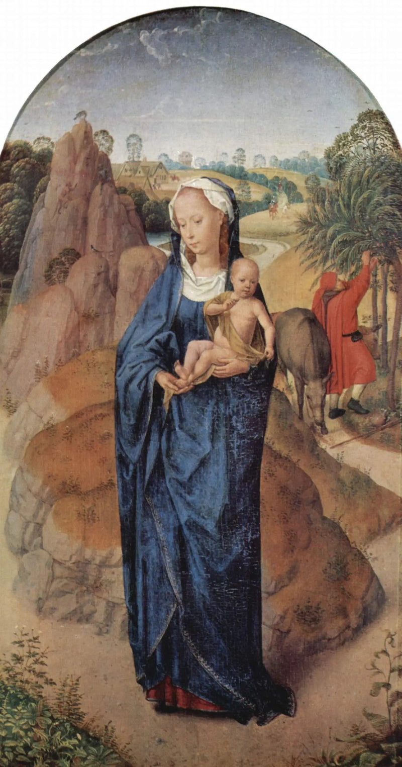 Repos pendant la fuga in Egitto - Hans Memling