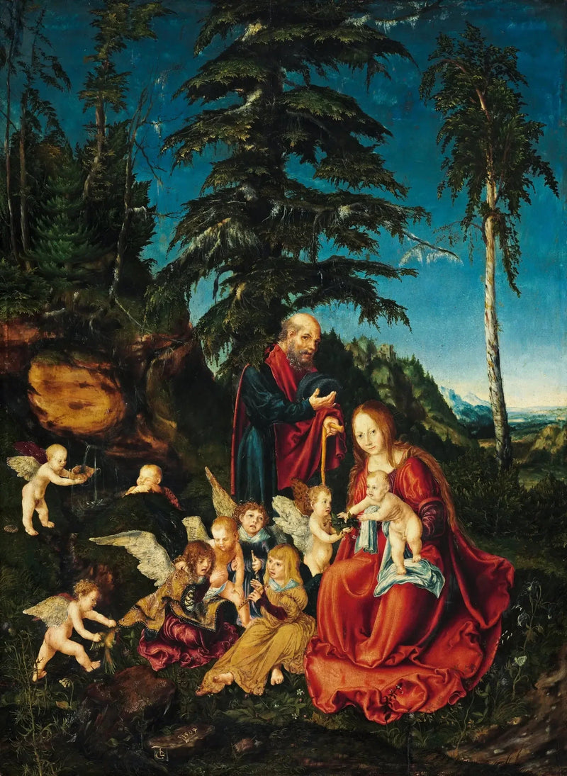Repos pendant la fuga in Egitto - Lucas Cranach il Vecchio