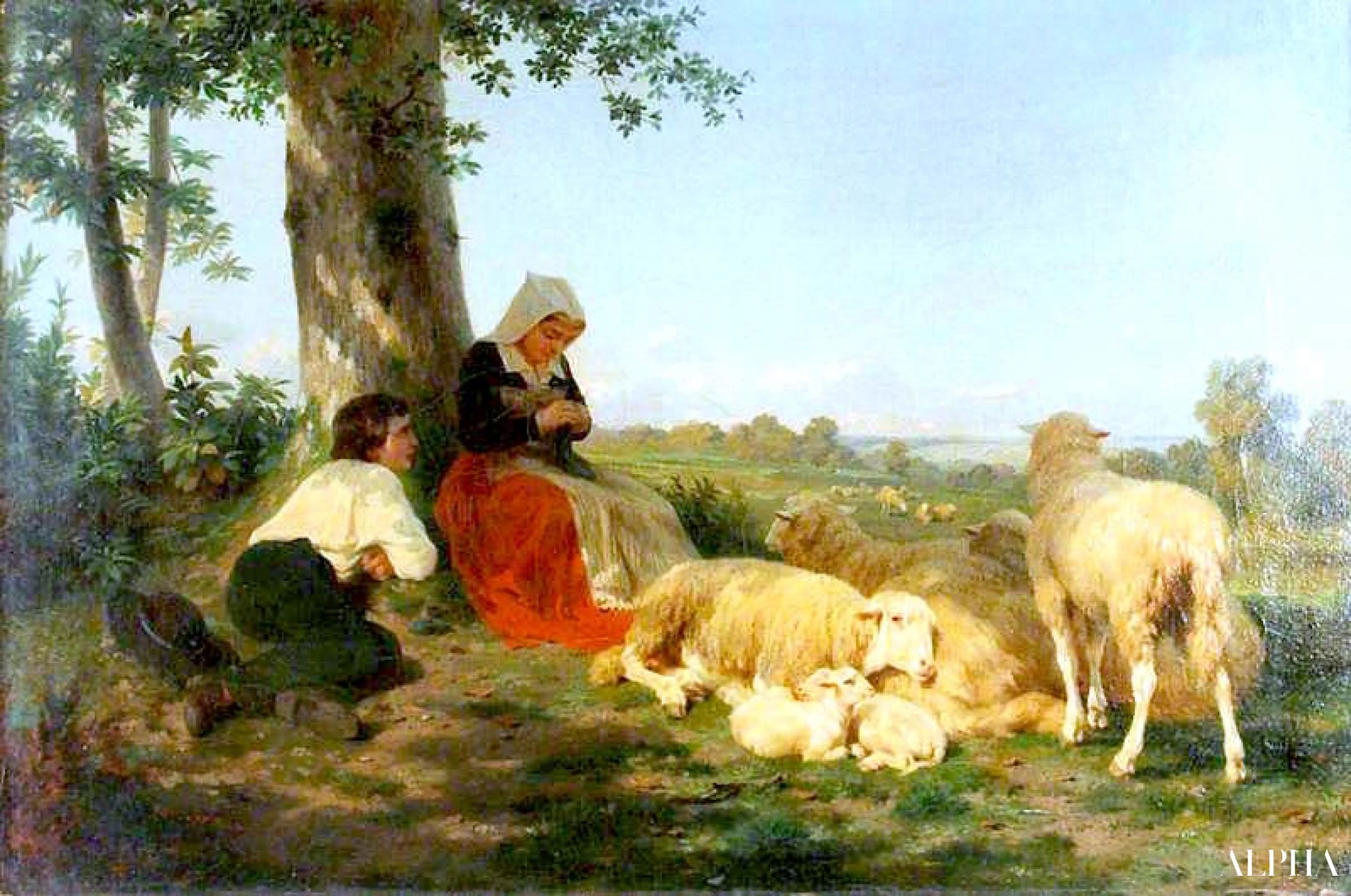 Repose - Rosa Bonheur - Riproduzioni di quadri e dipinti di alta gamma