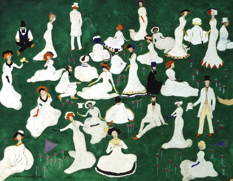 Repos. Società con cilindri alti - Kazimir Malevich