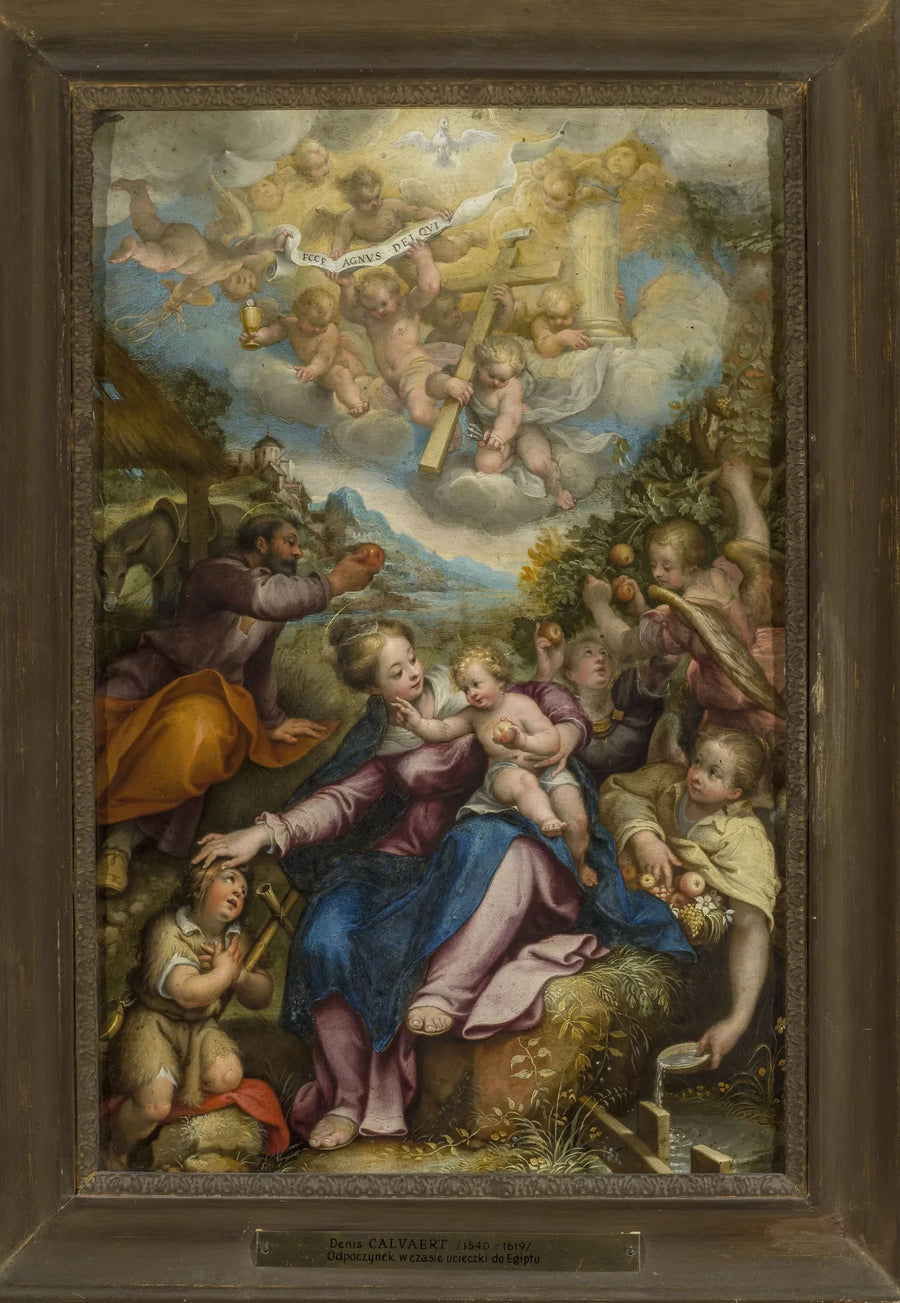 Riposatevi durante il volo verso l'Egitto - Denis Calvaert