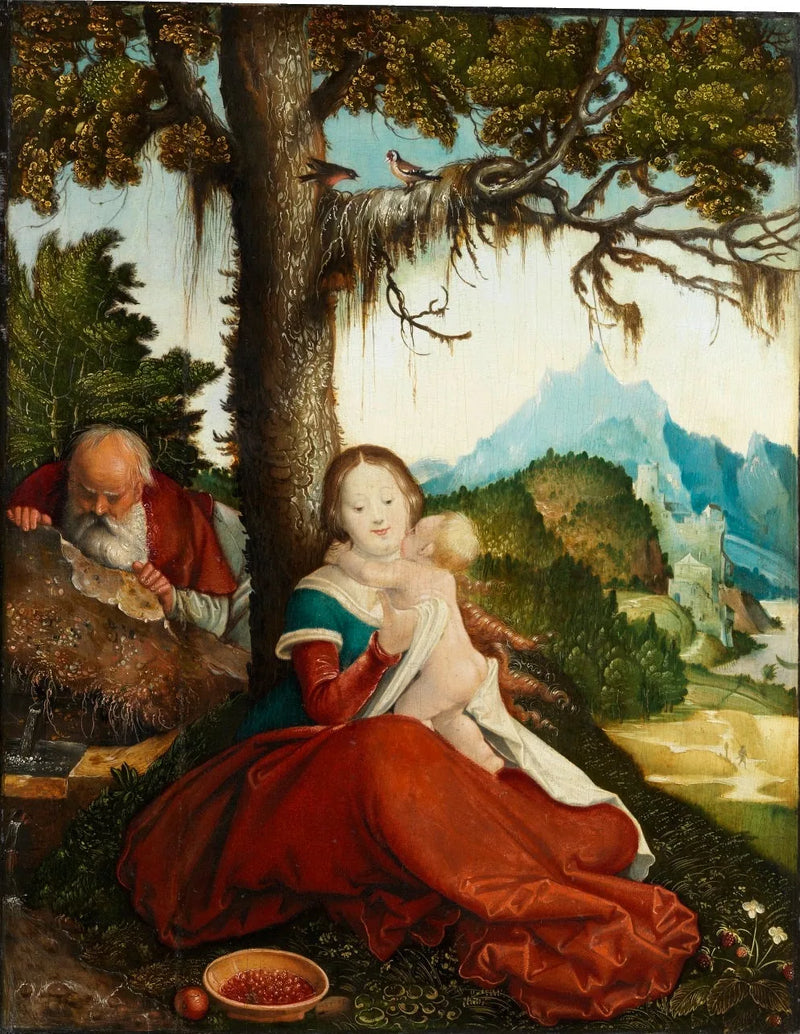 Riposate durante il volo verso l'Egitto - Hans Baldung Grien