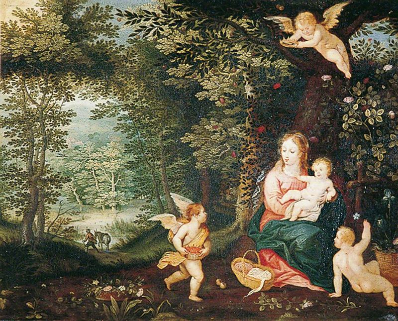 Reposez-vous pendant le vol vers l'Égypte - Jan Brueghel l'Ancien