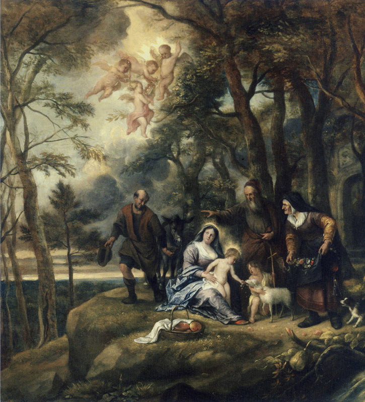 Reposez-vous pendant le vol vers l'Égypte - Jan Steen