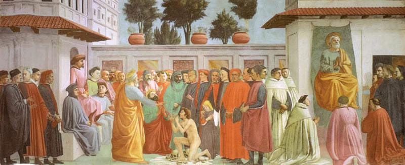 Resurrezione del figlio di Teofilo e san Pietro in cattedra - Filippino Lippi