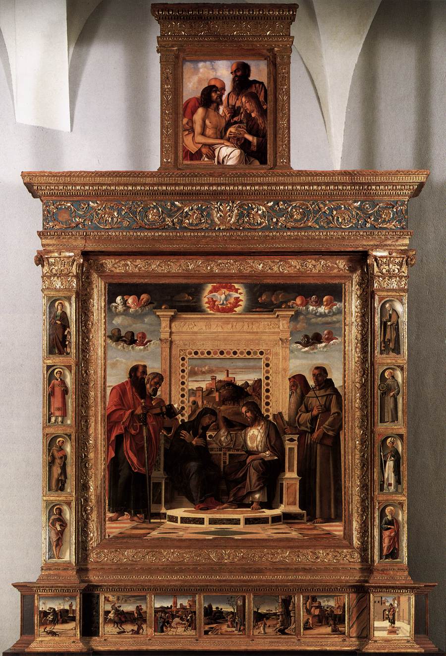 Retable de Pesaro - Giovanni Bellini image 1 reproduction d’œuvre d’art à l’huile