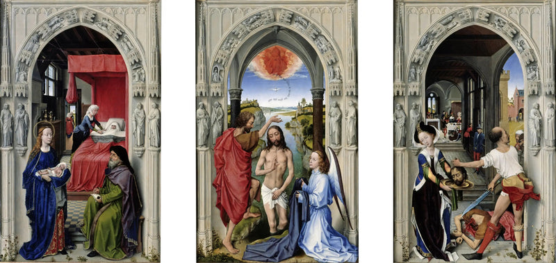 riquadro di san Giovanni Battista - Rogier van der Weyden
