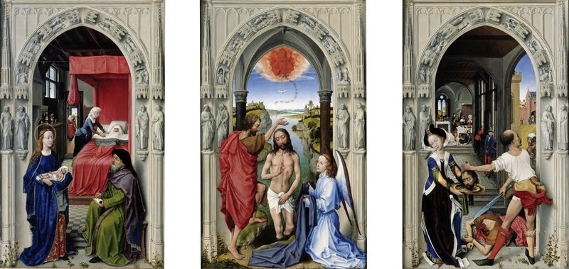 riquadro di san Giovanni Battista - Rogier van der Weyden