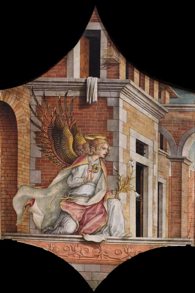 Retable de San Domenico : L'Ange de l'Annunciazione - Carlo Crivelli