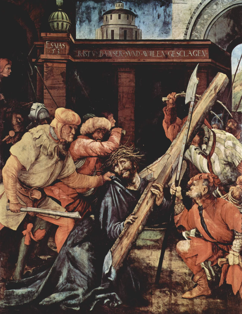 Retable di Tauberbischofsheim : Il Cristo portando la croce - Matthias Grünewald