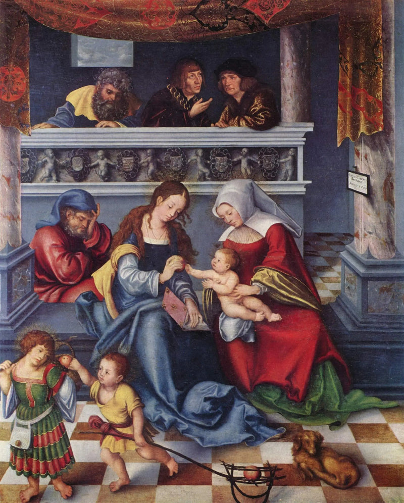 Retable de Torgau : Santa Parentela - Lucas Cranach l'Ancien