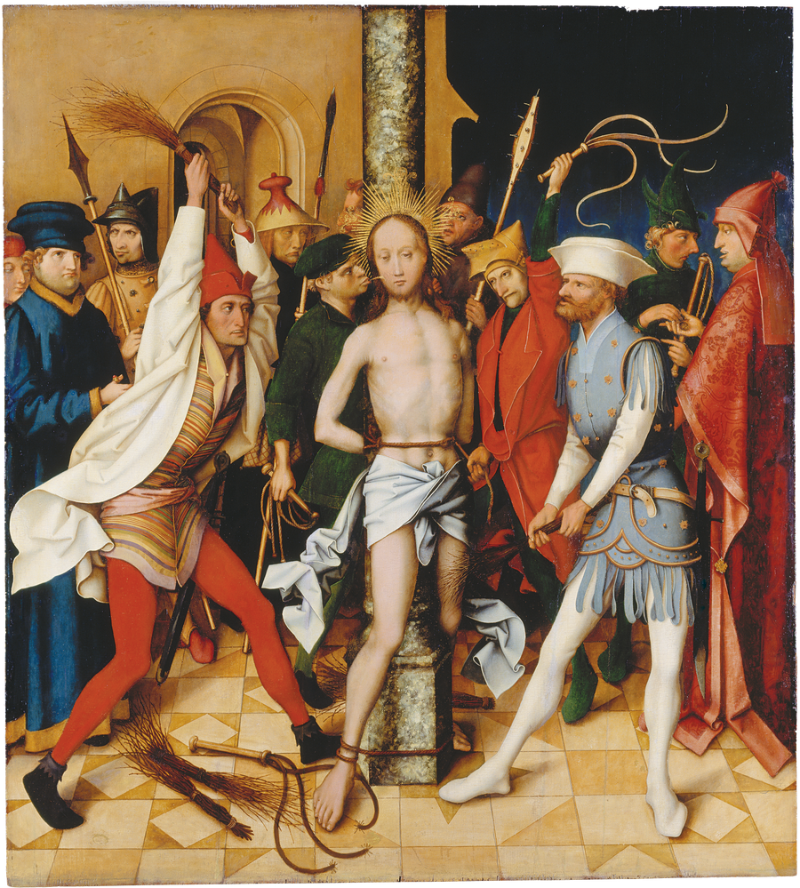 Retable dominicano di Francoforte : Flagellazione - Hans Holbein il Vecchio