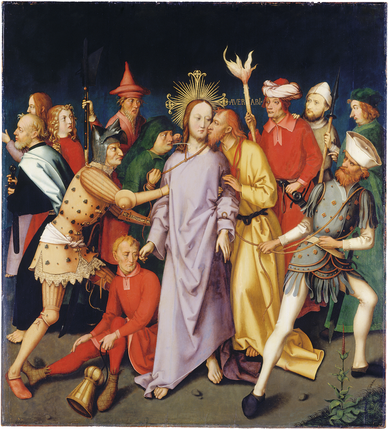 Retable dominicano de Francfort : L'arrestation du Christ - Hans Holbein the Elder