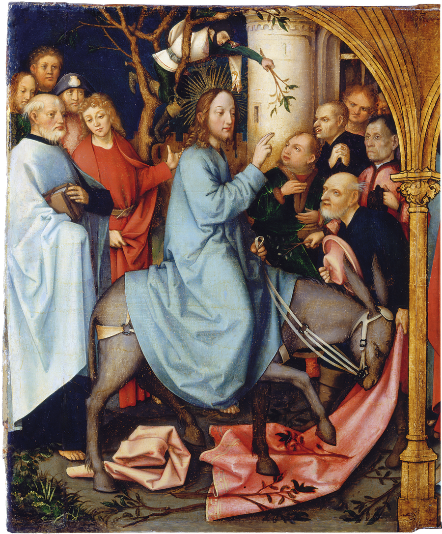 Retable dominicano di Francoforte : L'ingresso a Gerusalemme - Hans Holbein il Vecchio